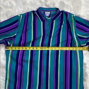 Dalton Wavy Striped Button Top